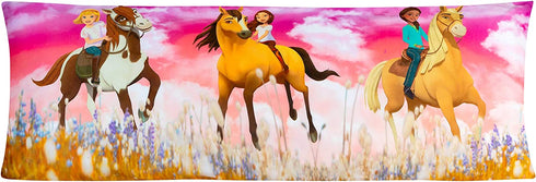 Franco PE0168 Kids Bedding Super Soft Microfiber Zippered Body Pillow Cover, 20" x 54", Spirit Riding Free