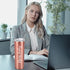 Boss Day Gifts, Boss Lady Skinny Tumbler, Christmas Birthday Boss Gifts for Women Boss Lady Female Coworkers Mom Manager Director Friends, 20 Oz Stainless Steel Insulated Tumbler with Lids, Rose Gold