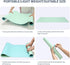 AFRITEE Desk Pad Protector Mat - Dual Side PU Leather Desk Mat Large Mouse Pad Waterproof Desk Organizers Office Home Table Decor Gaming Writing Mat Smooth (Light Green/Greenish Blue, 35.4" x 17")