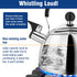 Tea Kettle Stovetop 2.1 Quart Mirror Finished Stainless Steel Whistling Teakettle For Stovetop Tea Pot with Folding Cool Grip Ergonomic Handle Small Tea Pot Water Boiler for Home Kitchen