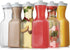 Carafes for Mimosa Bar - 6 Pack 32 Oz Plastic Carafe Square Base Water Pitcher - Pitcher with Lid and Spout - Juice Containers with lids for Fridge BPA Free Pitcher for Parties Not Dishwasher Safe