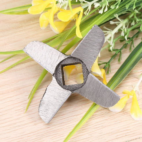 Cross-Shaped Professional Stainless Steel Kitchen Food Meat Grinder Blade Mincers Knife Cutter Replacement for Grinders (#32)