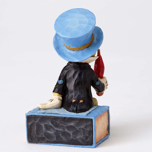 Enesco Disney Traditions by Jim Shore Pinocchio Jiminy Cricket Miniature Figurine, 2.75", Multicolor