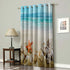 WARM TOUR Window Curtain Panel Coastal Beach Clear Water Printing Decor Durable Drapes for Bedroom Kitchen Living Room Seashell Starfish