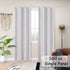 Melodieux Thermal Insulated Blackout Curtain Liner for 84 Inch Long Curtains, Off White, 40 by 80 Inch, 1 Panel, Rings Included