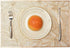 MLADEN Rectangle Placemats Set of 6, Leaf Functional Table Mat for Dining Kitchen Restaurant Table Decoration (Gold)