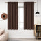 Deconovo Chocolate Rod Pocket Curtain Panel, 38 x 45 Inch, Thermal Insulated Blackout Curtains for Living Room, 2 Panels
