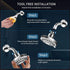 Fixed Shower Head 4 Inch with 5 Functions - AMAZINGAQUA 2021 Newest High Pressure Rainfall Shower Head Wall Mount Bathroom Shower Heads High Flow Rain Shower Head - Chrome