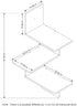 Furinno Rossi Wall Mounted Shelves, 3-Tier Rectangle, Espresso/Black