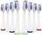 Replacement Toothbrush Heads for Waterpik Complete Care 5.0/9.0 (CC-01/WP-861), STRB-8WW, (8-Pack, White)