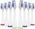 Replacement Toothbrush Heads for Waterpik Complete Care 5.0/9.0 (CC-01/WP-861), STRB-8WW, (8-Pack, White)