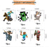 Pixel Style Theme Game Party Supplies Miner Birthday Decorations,12*Hanging Whirlpools Cards For Kids Boys And Girls Themes€¦ (12Set)
