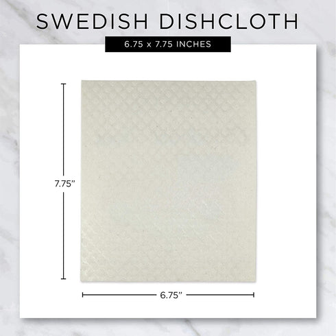 DII Swedish Dishcloth Set Cleaning Collection, 7.75 x 6.75, Herbs, 3 Piece