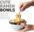 Y YHY Ceramic Bowls, Japanese Rice Bowl, Cereal Bowls for Kitchen, 16oz Blue Bowl Set of 4, Assorted Designs, Microwave and Dishwasher Safe