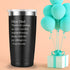 Dear Dad Thanks for Putting Up with a Spoiled Travel Mug Tumbler.Funny Father's Day Birthday Christmas Gifts for Men Papa New Dad Father Daddy from Son Daughter Wife.(20 oz Black)