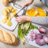 HOMWE Kitchen Cutting Board (3-Piece Set) - Juice Grooves with Easy-Grip Handles, Non-Porous, Dishwasher Safe - Multiple Sizes (Gray)