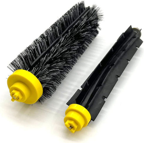 CauYien 3 Sets Bristle & Flexible Beater Brush Replacement Compatible with iRobot Roomba 600 and 700 Series 614 620 630 635 640 645 650 655 660 675 680 690 695 760 770 780 Vacuum Cleaner