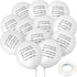 Gejoy 50 Pieces Memorial Balloons Remembrance Balloons White Funeral Balloons and 3 Pieces Balloon Ribbon for Balloon Release, Funeral Decoration