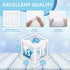 Baby Blocks for Baby Shower Party Decorations - Baby Shower Box Set of 45 pcs, 33 Blue Silver White Ballons, 4 Clear Blocks, 8 Letters - Balloon Boxes for Boys and Girls Birthday & Gender Reveal Backdrop
