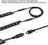 TORCHSTAR 39 Inches Interconnect Cable, Gun Safe Lighting Kit Extension Cable, Under Cabinet Light Extension Cord, LED Under Cabinet Lighting Accessories, Pack of 2