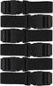 Harrier Hardware Utility Strap with Quick-Release Buckle, Black, 72-Inch, 6-Pack