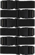 Harrier Hardware Utility Strap with Quick-Release Buckle, Black, 72-Inch, 6-Pack