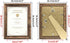 Amazon Brand Pinzon A4 Picture Frames, Rustic Certificate Document Frame, Wall Hanging and Tabletop, A4 Photo Frames, Brown (Set of 2)
