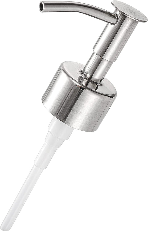 Yopay 3 Pack Glass Soap Dispenser, 304 Rust Proof Stainless Steel Soap Pump Bottle, Small Refillable Liquid Bathroom Hand Soap Dispenser for Bath Shampoo Shower Gel Toiletries, Travel Bottles, 9.5oz