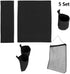 STAY GENT 5 in 1 Accessories Set for Makeup Artist Chair, (not Including Chair) Black Chair Replacement Cover Canvas, 2 Portable Side Storage Bags and Hanging Mesh Bag, Black
