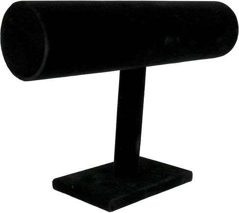 3pcs/pack 9" Black Velvet Necklace Bust Holder 1 Row Bracelet Organizer Accessories Chain Storage Display Stand Mannequin Jewelry Home Organisation for Girls Women