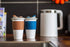 Mr.Cuppie 16oz Reusable Coffee Cups with Lids ,Dishwasher and Microwave Friendly Cup, Travel Coffee Mug Silicone Sleeve ,Portable To Go Coffee Mug (Space Blue)