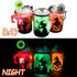 3 pcs Halloween DIY Lantern Jar Craft Kit Decor Supplies Gift, Flickering Flameless Candles(Red, Orange, Green) and Accessories(Eyeball, Spider, Finger), Indoor Outdoor Garden DIY Deco Art Project