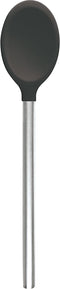 Tovolo Silicone Mixing Spoon with Stainless Steel Handle, Scratch-Resistant & Heat-Resistant Kitchen Utensil Safe for Nonstick Cookware & Cast Iron Skillets, One Size (Pack of 1), Charcoal