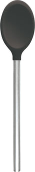Tovolo Silicone Mixing Spoon with Stainless Steel Handle, Scratch-Resistant & Heat-Resistant Kitchen Utensil Safe for Nonstick Cookware & Cast Iron Skillets, One Size (Pack of 1), Charcoal