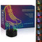 HIPIYA Roller Skate LED 3D Illusion Night Light USB Wheel Skating Shoes Lamp Birthday Gift for Teen Boy Girl Kid Teenager Adult Women Sports Bedroom Decoration Room Decor (Shoes)