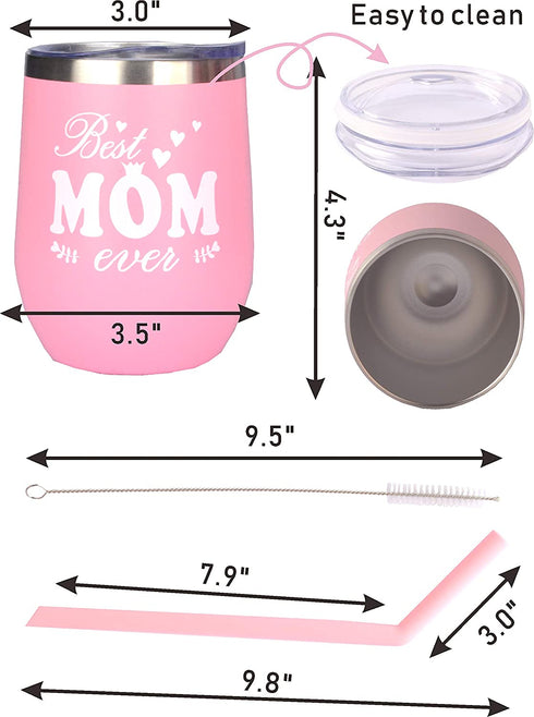 Best Mom Gifts,Best Gifts for Mom,Best Mom Ever Tumbler,Mom Gifts,Birthday Gifts for Mom from Daughter,Mother's Day Gifts for Mum,Best Mom Ever Coffee Cup,Gifts for Mom,Gift Set for Mom,Mother Tumbler