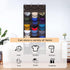 IREENUO Hat Rack for Baseball Caps, Cap Organizer for Door and Wall with 24 Clear Deep Pockets, Hat Holder for Storage and Display Baseball Caps, 4 Door & Wall Hooks Included, Dark Gray