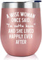Retirement Gifts For Women 2022 - Retired Gifts For Women - Female Retirement Gifts - Coworker Leaving Gifts, Farewell Gifts, Goodbye Gift For Women, Colleagues, Coworkers, Friends - 12Oz Wine Tumbler