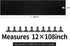 Hahuho 10-Pack Satin Table Runner Black 12 x 108 inches Long, Table Runners for Wedding, Birthday Parties, Banquets Decorations?10 Pack, 12x108 Inch, Black?