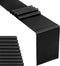 Hahuho 10-Pack Satin Table Runner Black 12 x 108 inches Long, Table Runners for Wedding, Birthday Parties, Banquets Decorations?10 Pack, 12x108 Inch, Black?