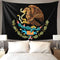 QSMX 40x60 Inches Cool Mexico Flag Eagle Tapestry Wall Hanging, Wall Art Decoration for Bedroom Living Room Dorm, Window Curtain Picnic Mat, Bedspread, Perfect for Teens Adult, Easy to Care