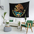 QSMX 40x60 Inches Cool Mexico Flag Eagle Tapestry Wall Hanging, Wall Art Decoration for Bedroom Living Room Dorm, Window Curtain Picnic Mat, Bedspread, Perfect for Teens Adult, Easy to Care