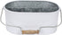 Alpha Living Home Flatware Caddy, Storage Large Kitchen Drawer Organizer, Bathroom Drawer Organizer, Kitchen Drawer Organizer for Large Utensils, Desk Organizer Pen Pencil Holder Storage - White/Gray