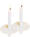 Howemon 150 Church Candles with Drip Protectors for Devotional Candlelight Vigil Service, Box of 150 Candles, Unscented White 5" H X 1/2" D, No Smoke