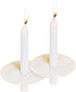 Howemon 150 Church Candles with Drip Protectors for Devotional Candlelight Vigil Service, Box of 150 Candles, Unscented White 5" H X 1/2" D, No Smoke