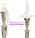 Howemon 150 Church Candles with Drip Protectors for Devotional Candlelight Vigil Service, Box of 150 Candles, Unscented White 5" H X 1/2" D, No Smoke
