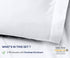 CALIFORNIA DESIGN DEN Silky Smooth and Soft Cases for Hair & Skin, Fabric from 100% Bamboo, Set of 2 Cooling Bamboo Pillow Cases Standard Size, Fits Standard & Queen Pillows, Rayon (Bright White)