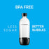 SodaStream Dishwasher Safe 1L Classic DWS Carbonating Bottle Black (twinpack), Pack of 2