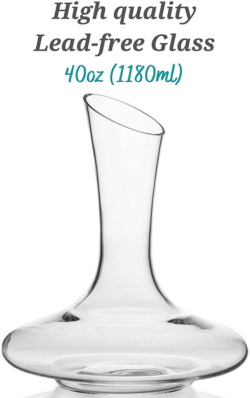 BTaT- Wine decanter, 40 oz, Wine Carafe, Wine Decanters and Carafes, Wine Carafe Decanter, Decanter Wine, Wine Carafe Decanter, Wine Gifts, Small Wine Decanter, Small Decanter, Wine Decanter Small