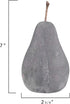 Creative Co-Op DA5981-1 Large Grey Cement Pear Decoration, 5"